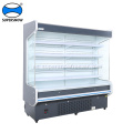 Refrigerador de frutas y verduras de supermercado de múltiples pisos de refrigeración por ventilador